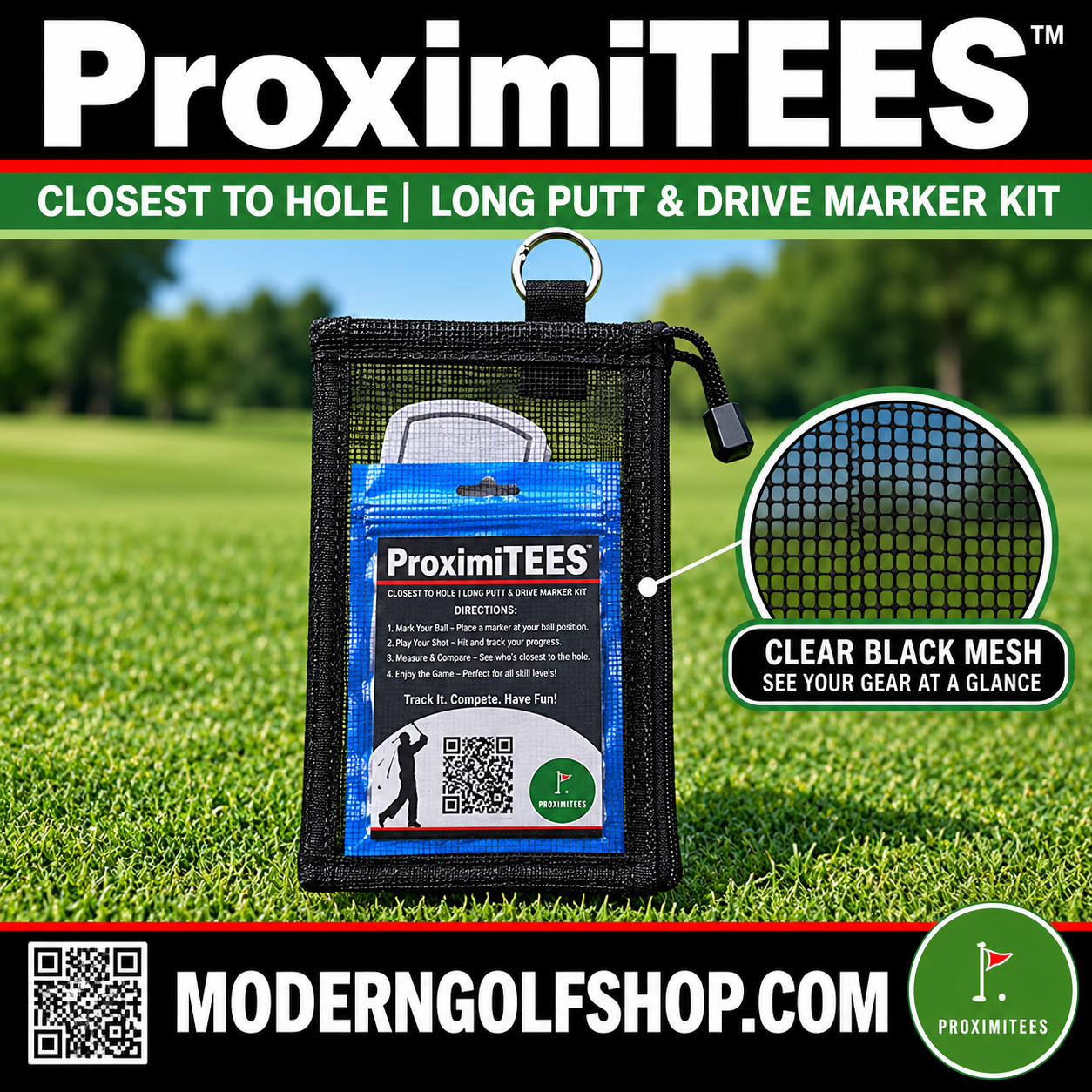 ProximiTEES reusable golf contest marker kit